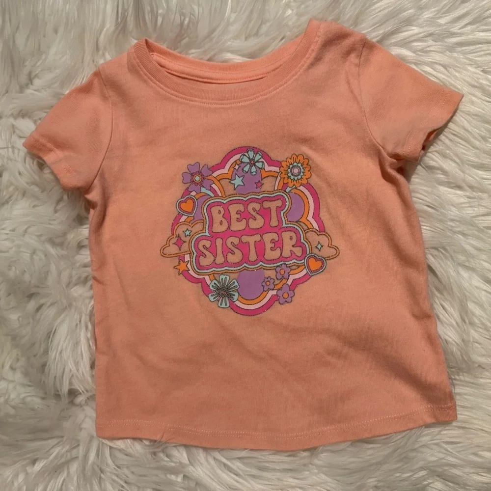 Jumping Beans Toddler Girl‎ 2 Piece Tee & Shorts Set Size 18 Months